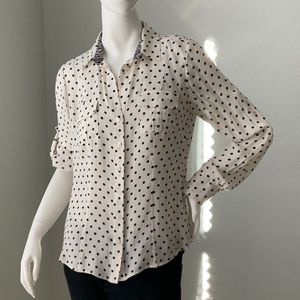 White House Black Market long sleeve button down blouse.